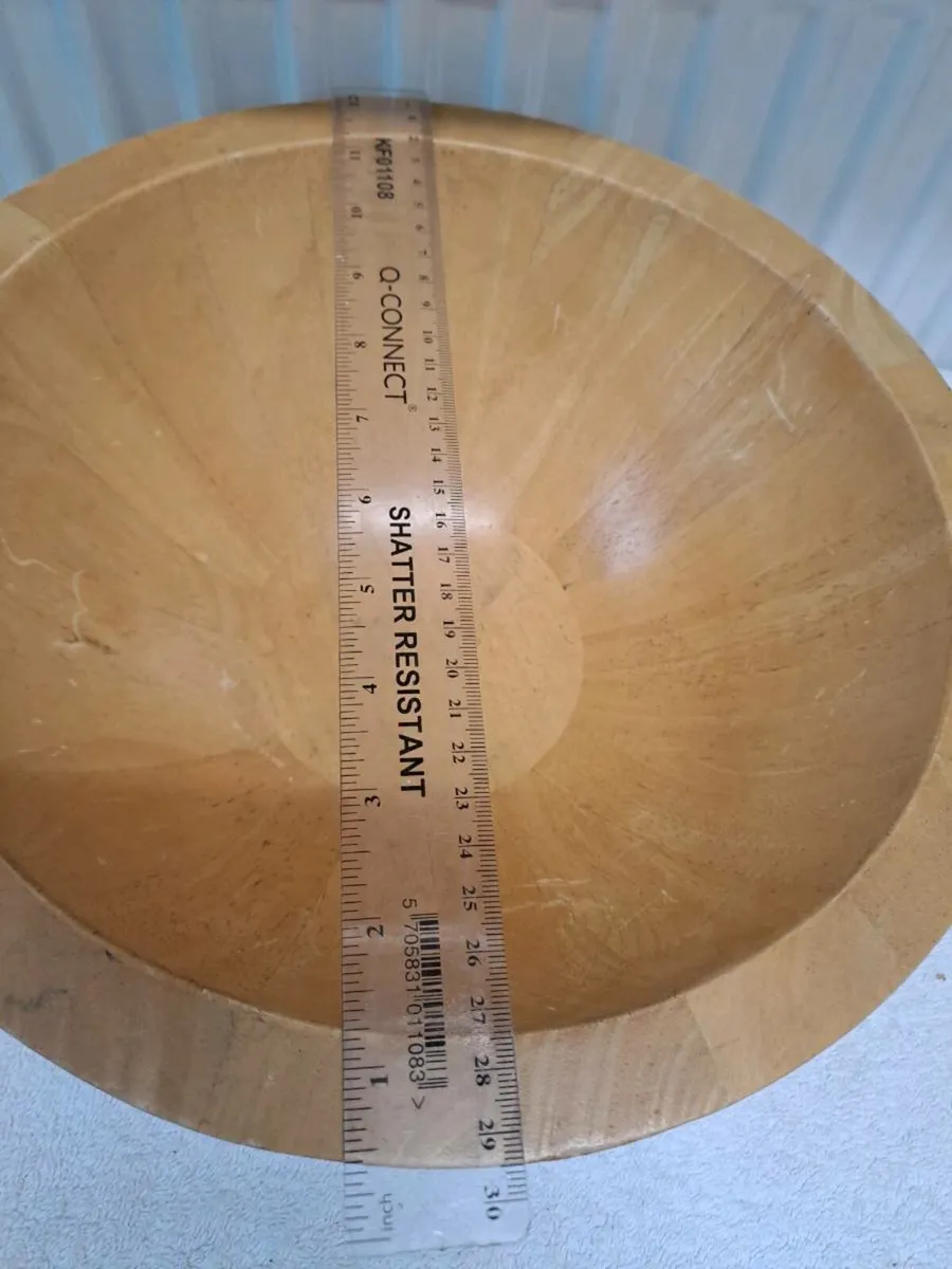 Vintage birch wood bowl - Image 3