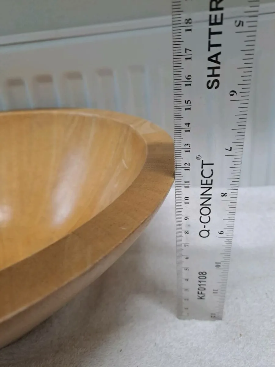 Vintage birch wood bowl - Image 4