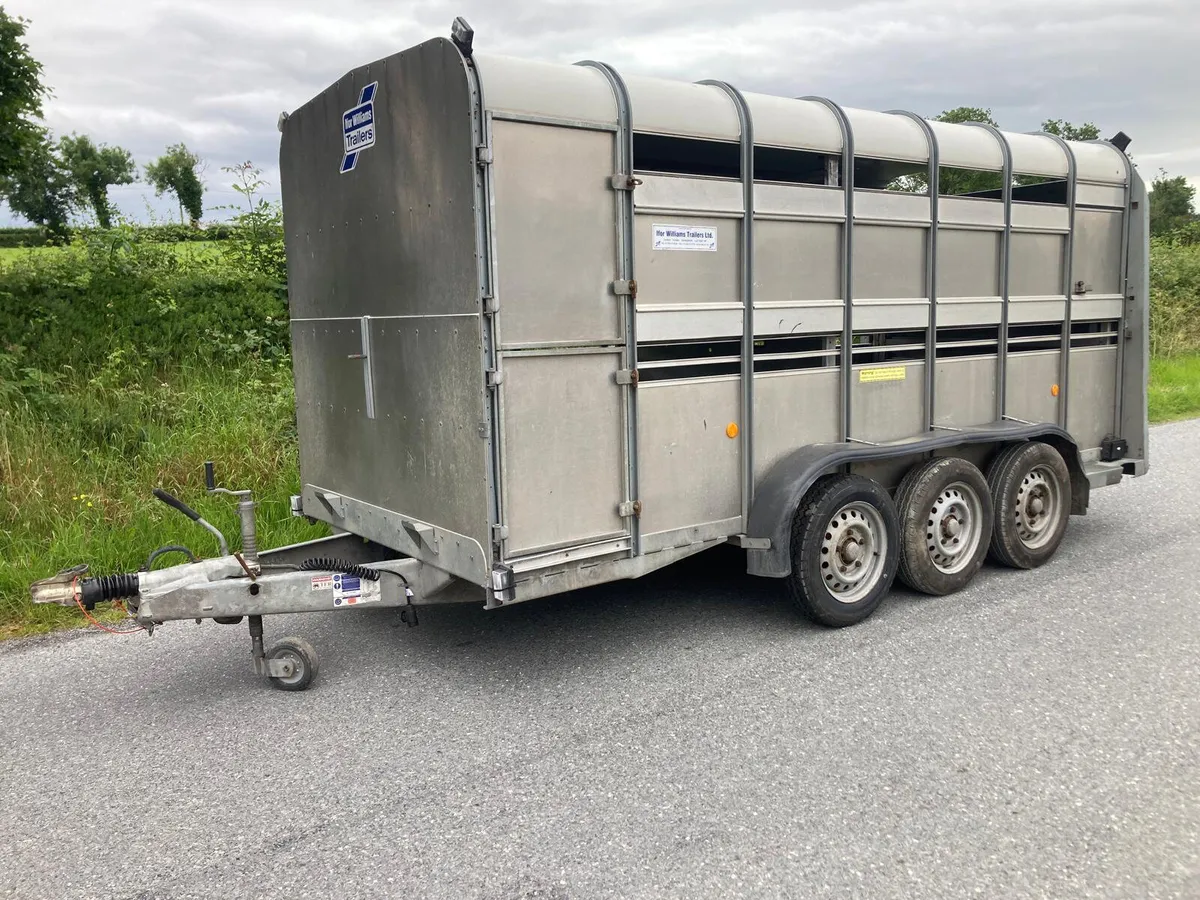 2017 Ifor Williams -14ft Tri  Cattle Trailer - Image 1