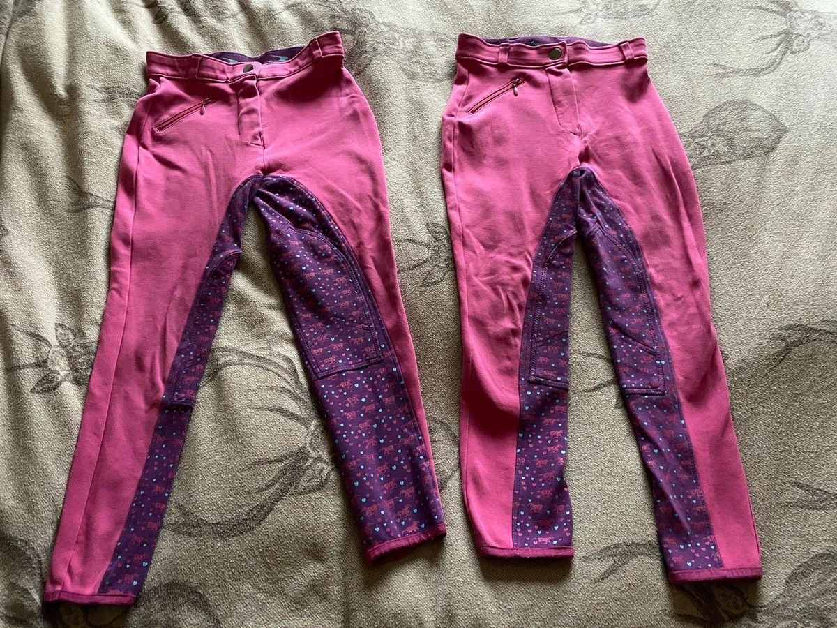 X2 pairs of jodhpurs age 7-8