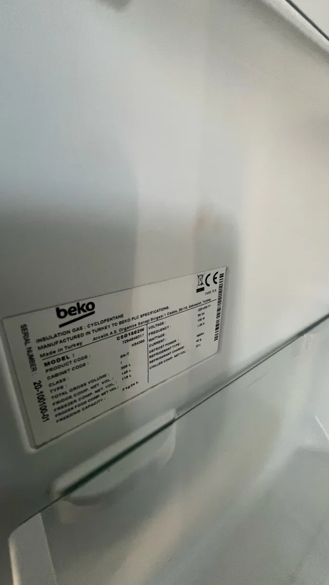 Fridge freezer collection only, Creggs - Image 3