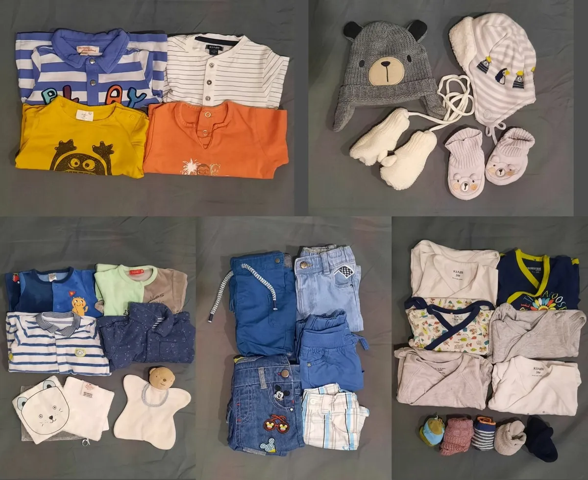 All-seasons boys' clothes – bundle 0 to 3 months - Image 1