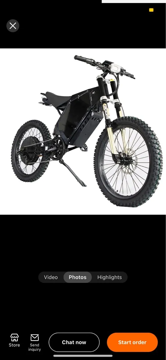 72v Stealth Bomber e-bike - Image 1