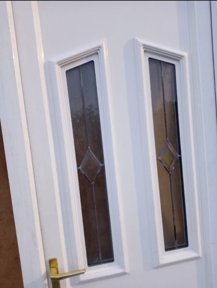 Top Quality PVC Single Door With Design Glass - Image 3