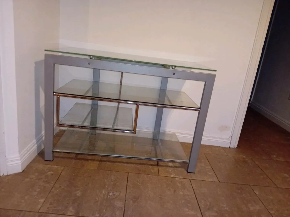 Glass table/shelf unit- Mini Bar - Image 1