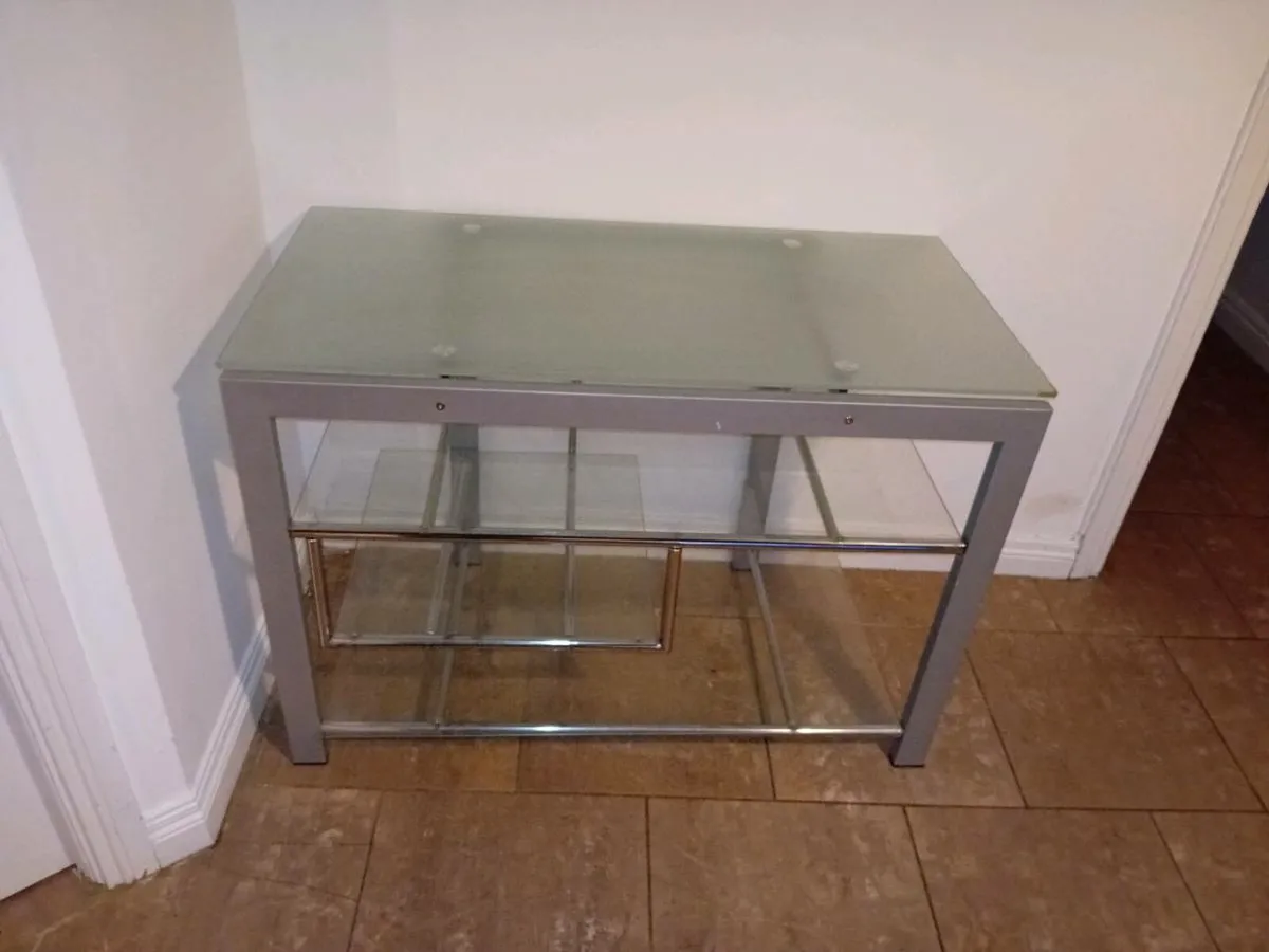 Glass table/shelf unit- Mini Bar - Image 3
