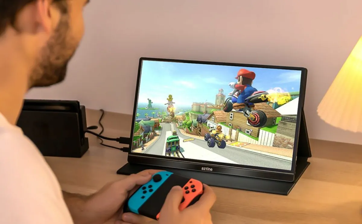 Aztine 15.6" Portable Monitor 1080p IPS Sceen - Image 3