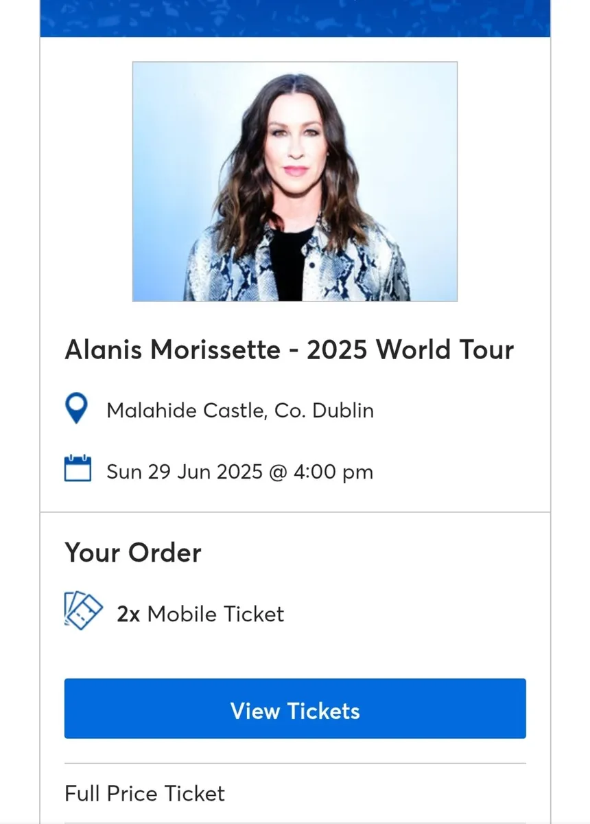 Alanis Morissette Concert Tickets