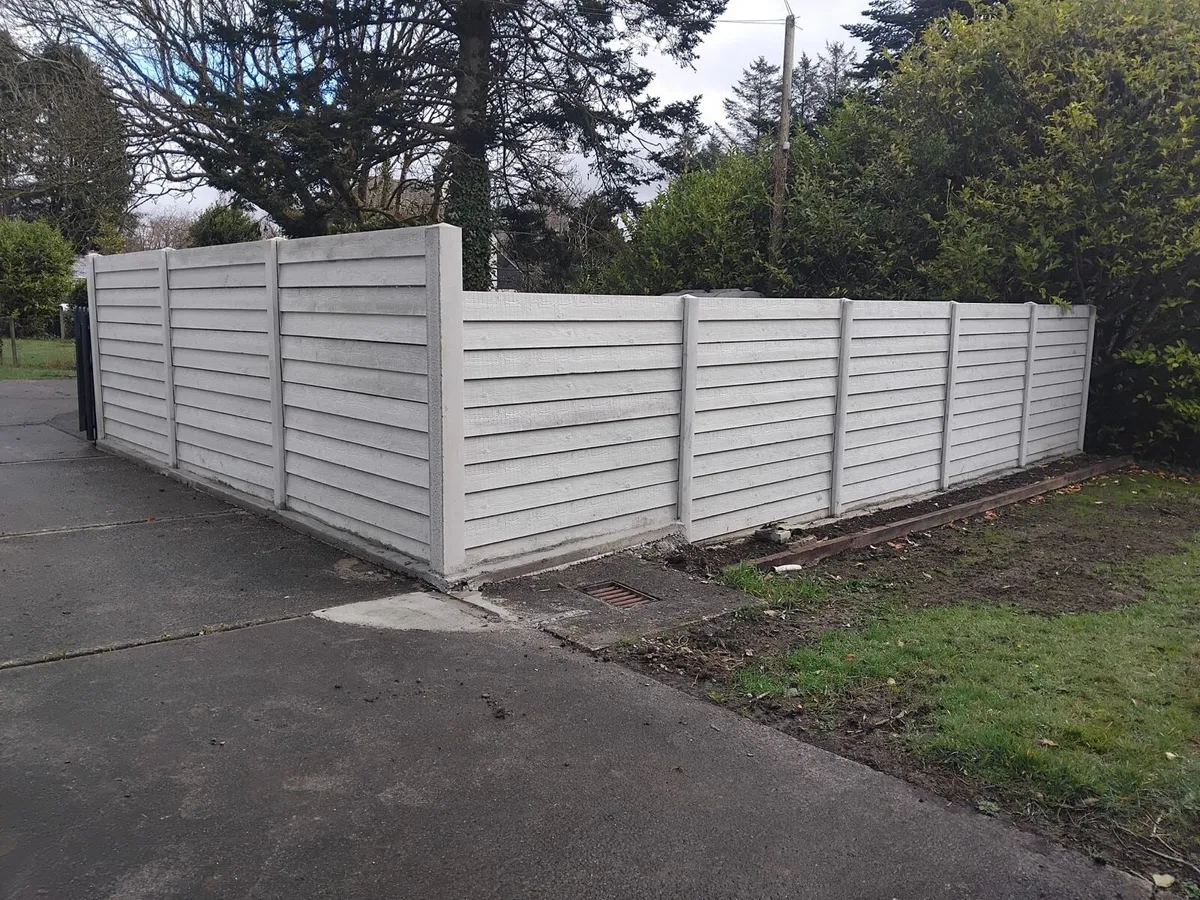 Concrete reinforced panel fencing - Image 1