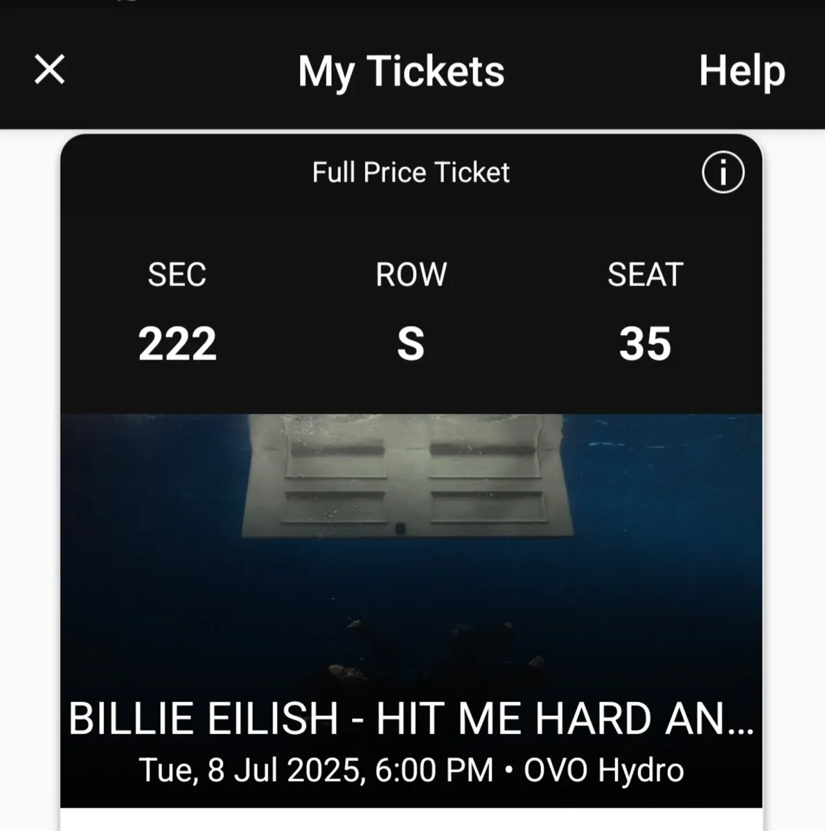 Tickets for billie eilish in glasgow