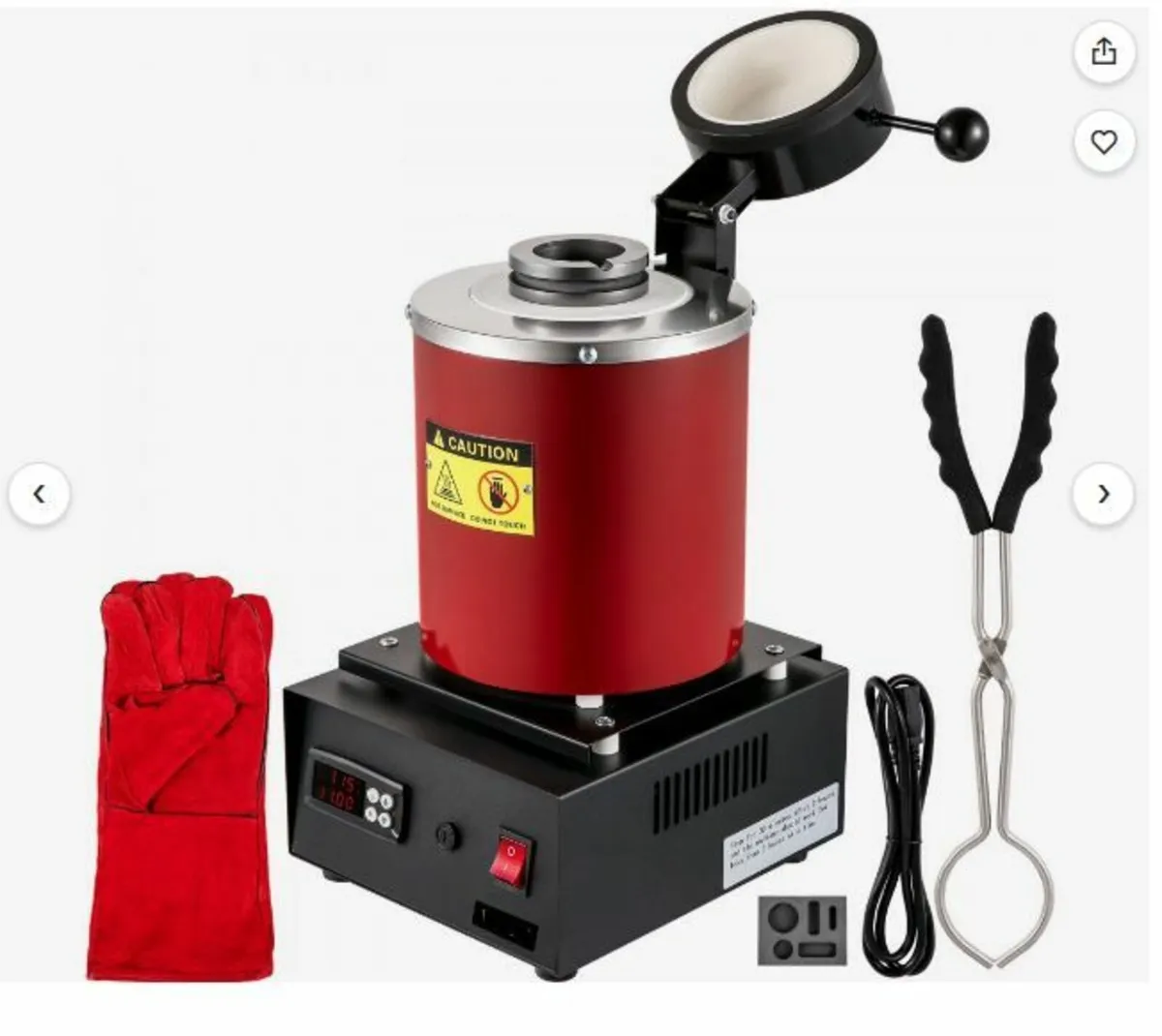 Electric Melting Furnace, 3KG Digital - Image 1