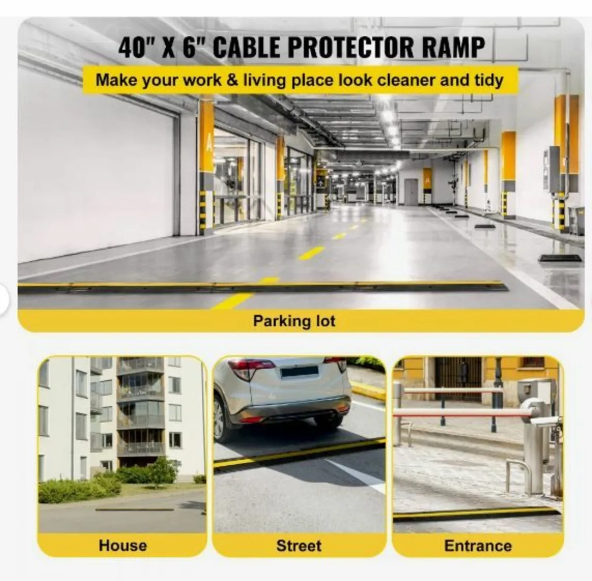 4 Pack of 1-Channel Rubber Cable - Image 2
