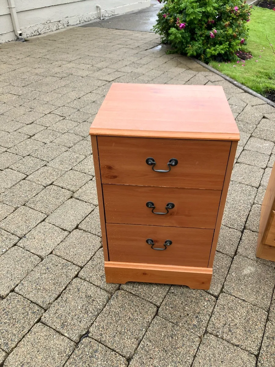 Bedside locker chest of drawers and tv stand - Image 1