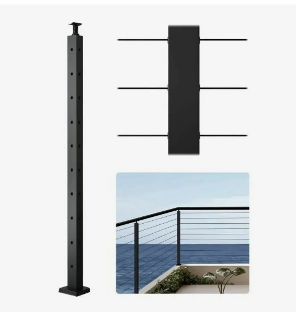 Cable Railing Post 36x1x2 Inch - Image 1