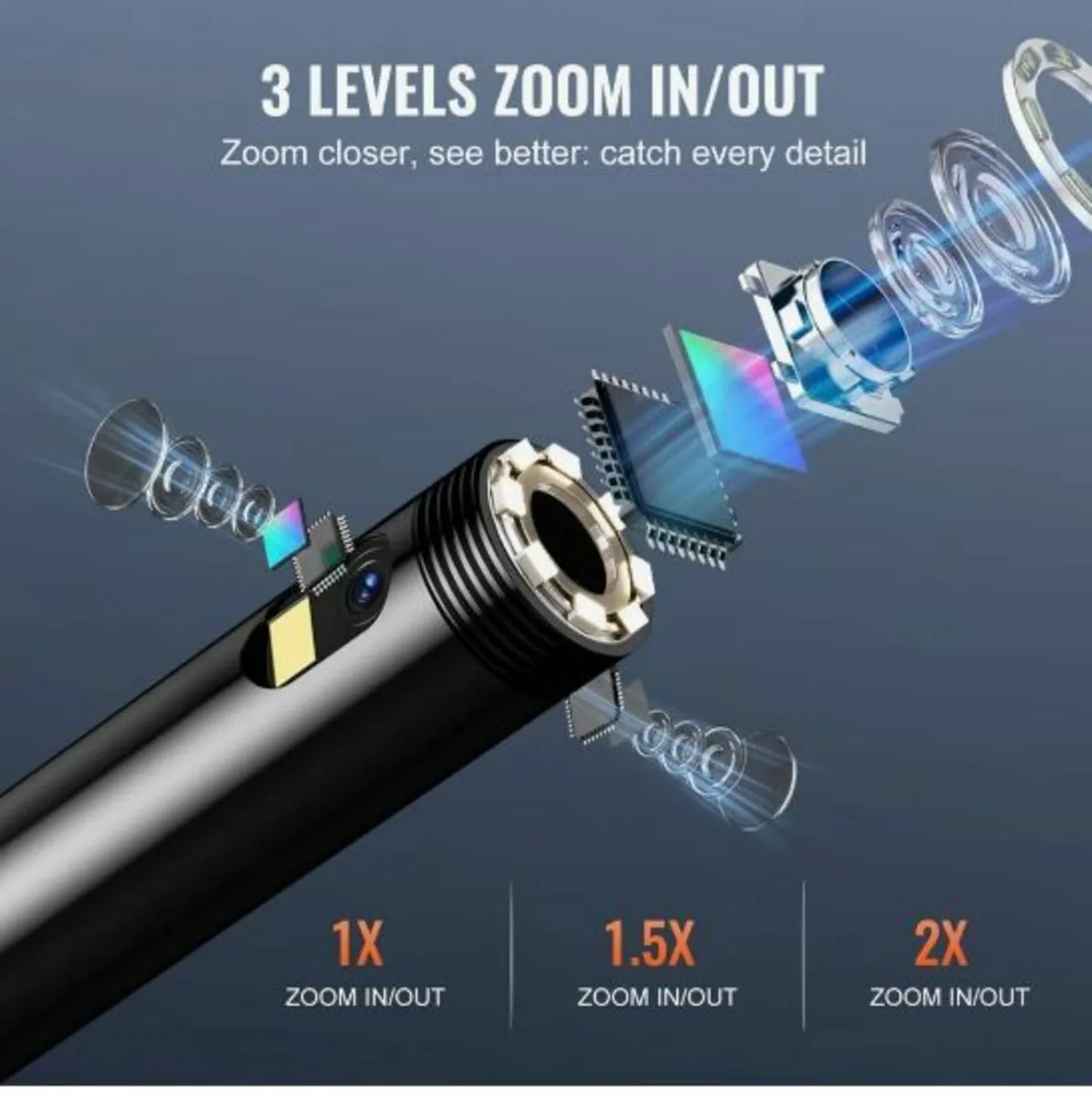 Endoscope Camera with Lights Triple Lens - Image 2