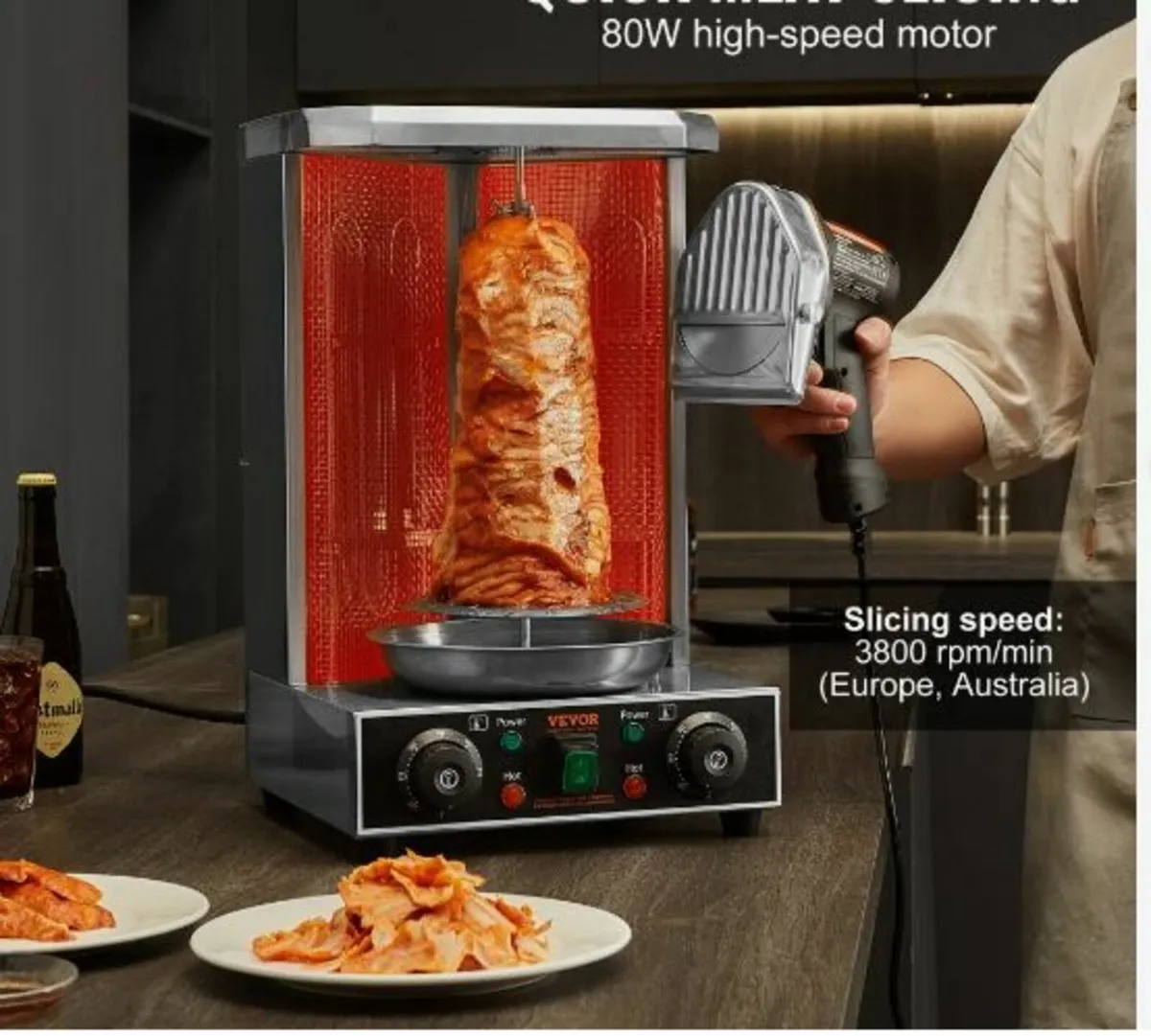 Electric Shawarma Knife Turkish Doner - Image 2