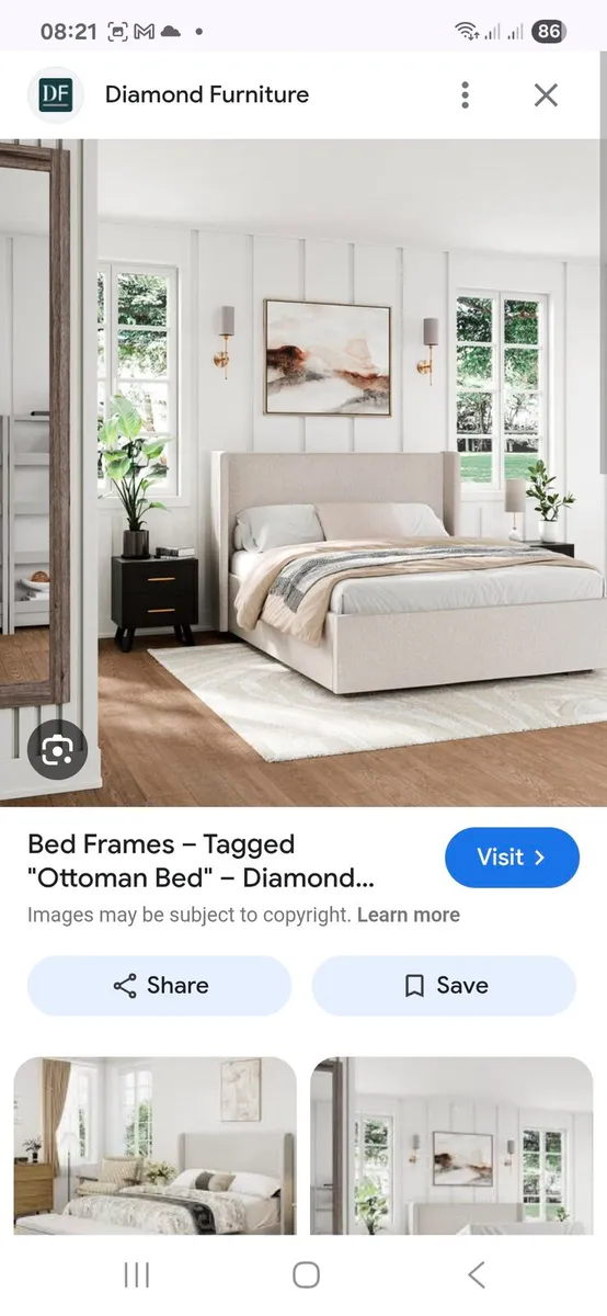 Ottoman storage bed 6ft - Image 1