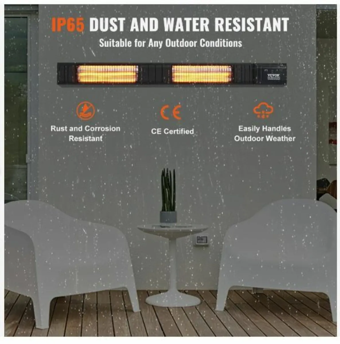 Infrared Heater 3000W Electric Space Heater Remote - Image 2