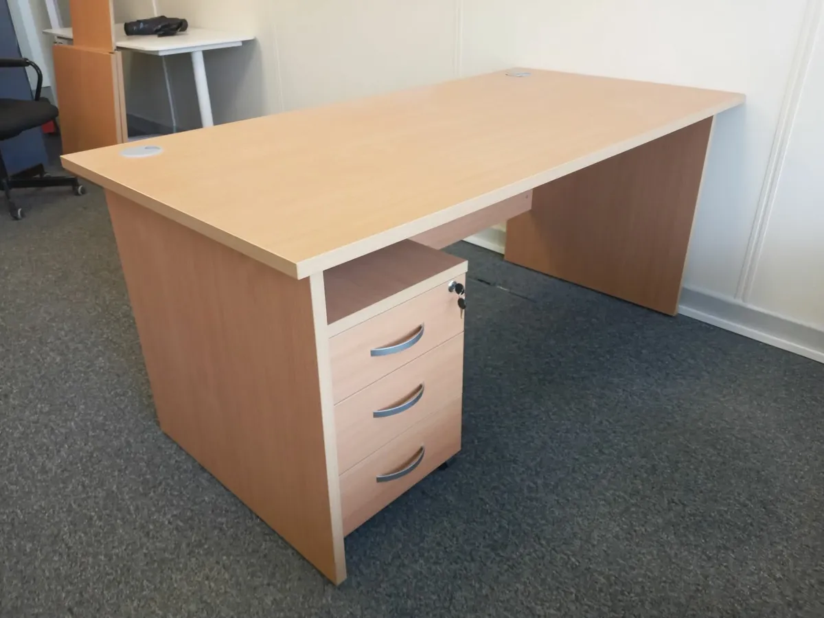 Delivery - 2 x Office Desks with Drawer Units - Image 3