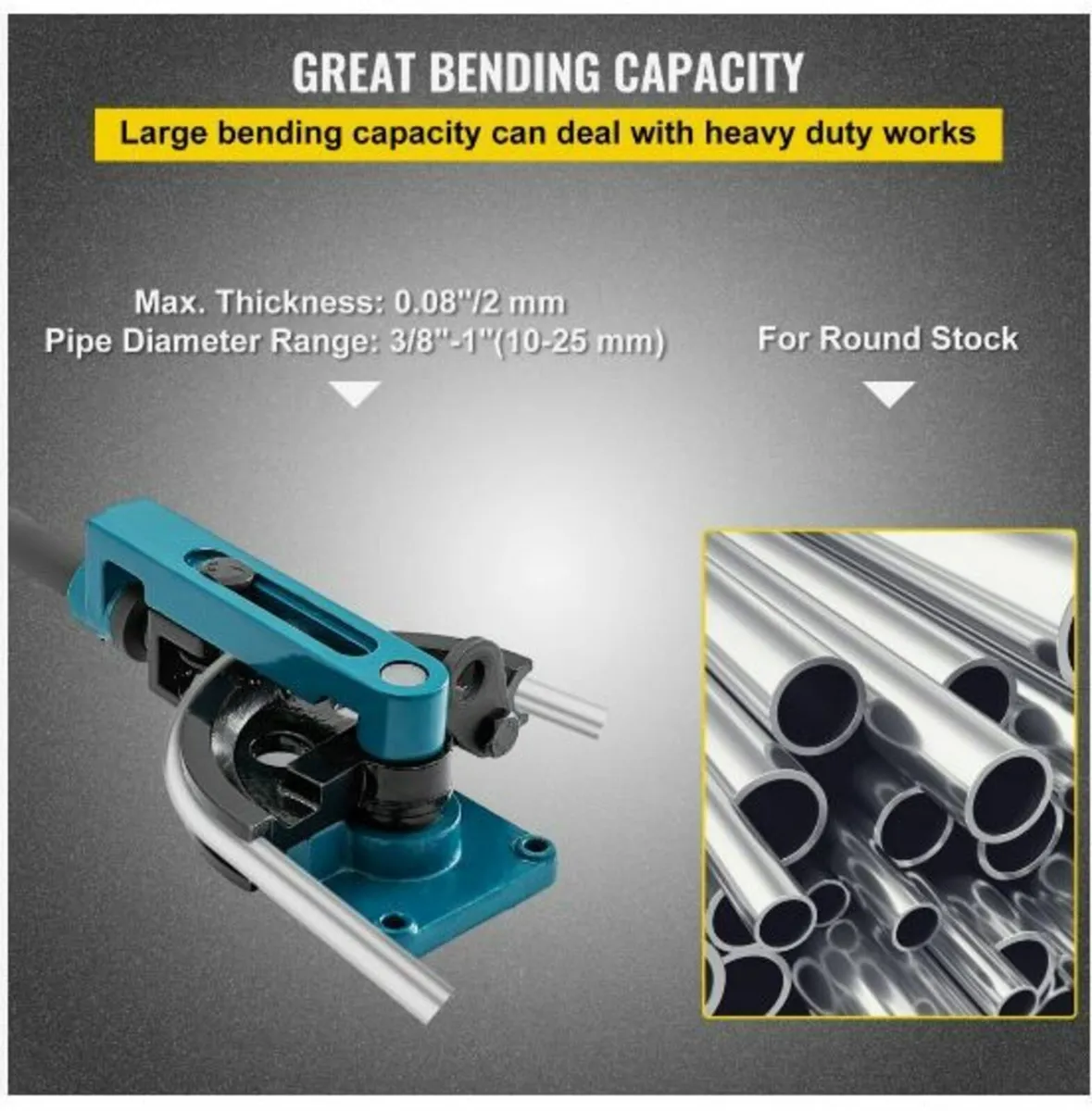 Pipe Bender 3/8 to 1 Inch Pipe Tubing - Image 4