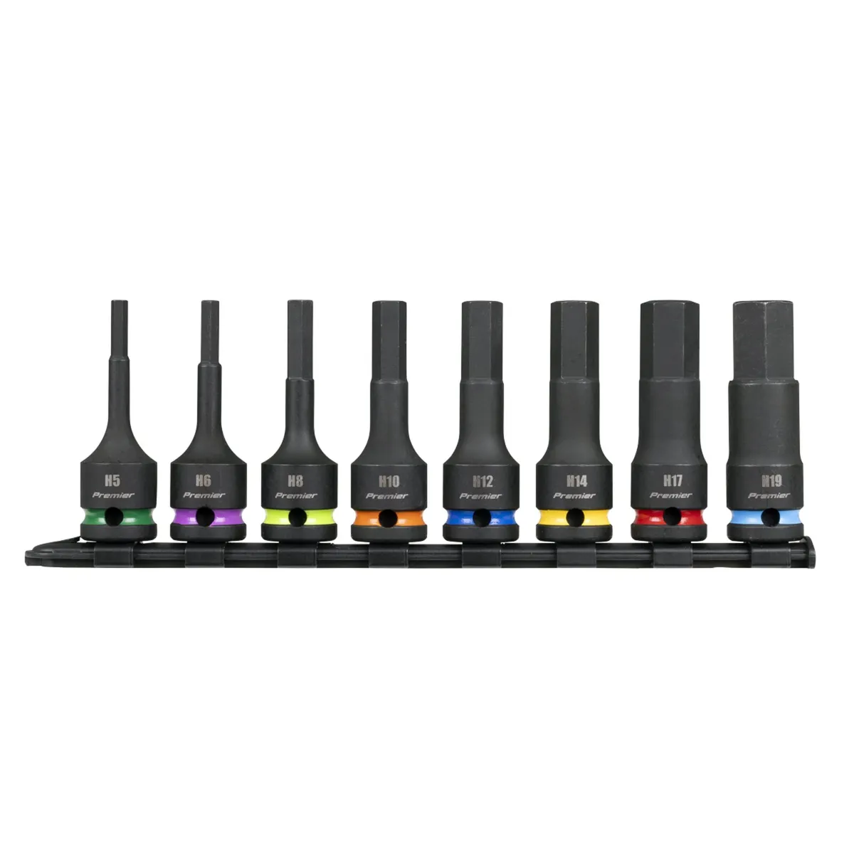 Hex Impact Socket Bit Set – 1/2″Sq Drive 8pc - Image 3
