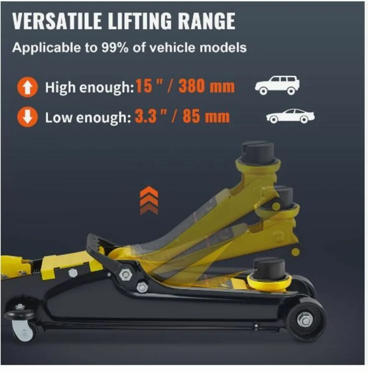 Floor Jack, 2.5 Ton Low Profile Floor Jack - Image 3