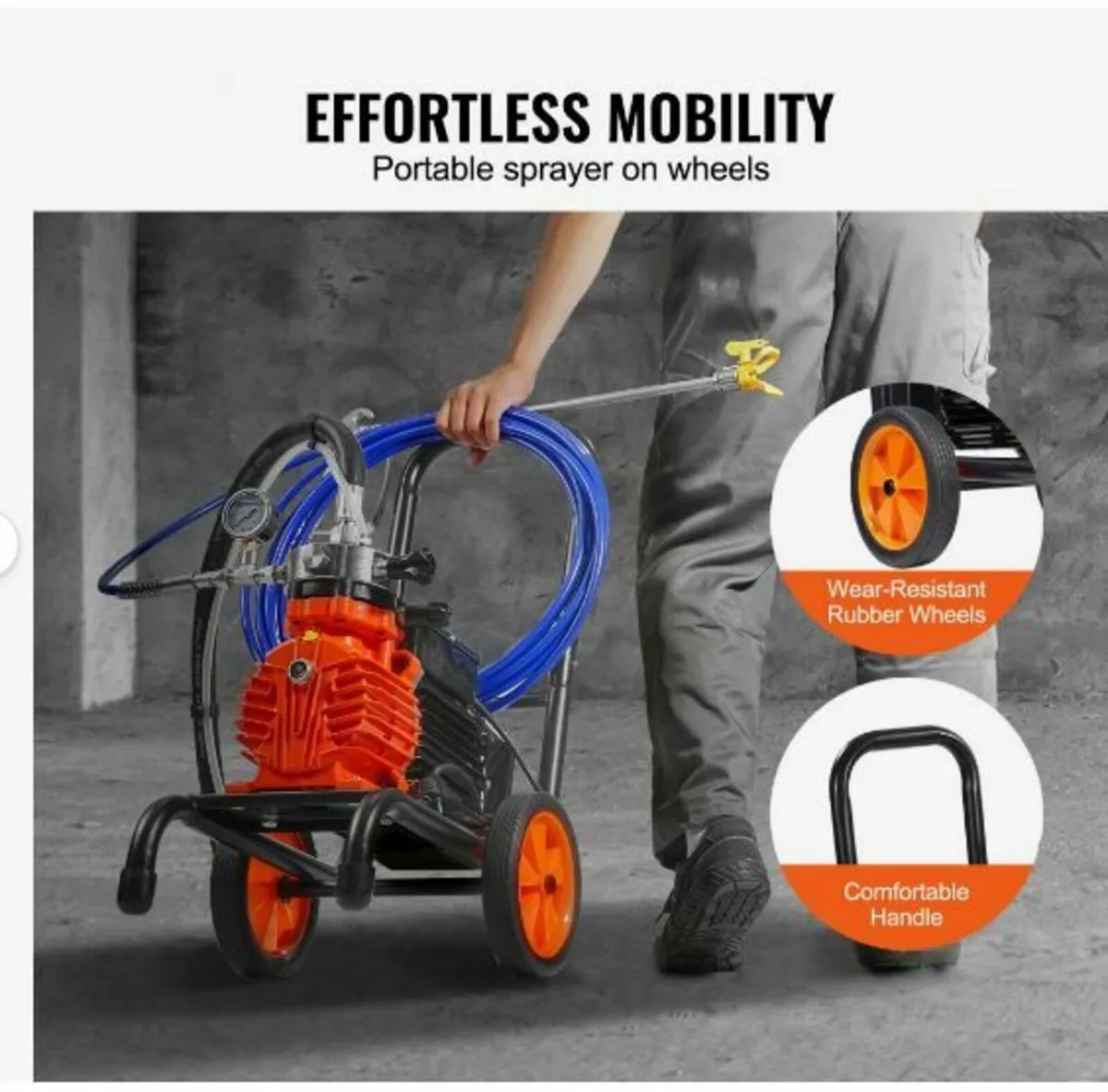 Cart Airless Paint Sprayer Diaphragm Paint Airless - Image 2