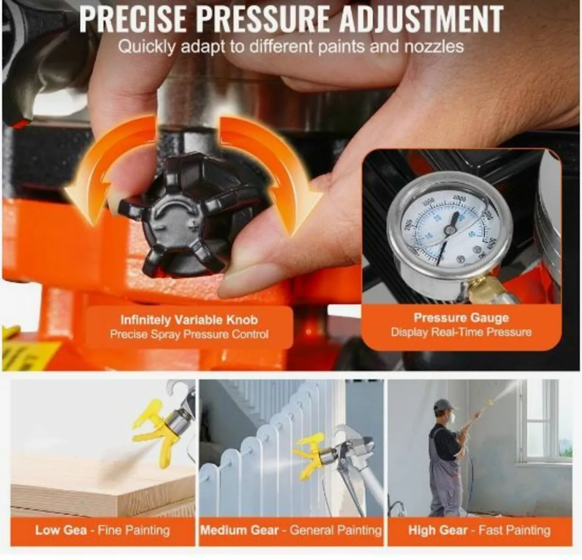 Cart Airless Paint Sprayer Diaphragm Paint Airless - Image 4