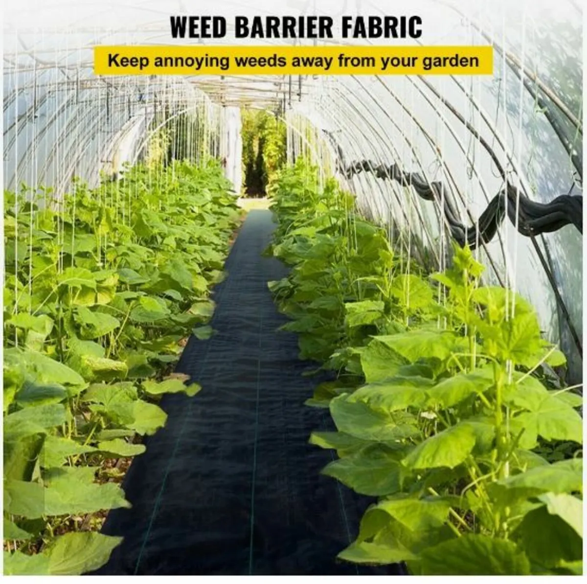 6x300 ft Heavy Duty PP Woven Weed Barrier - Image 2