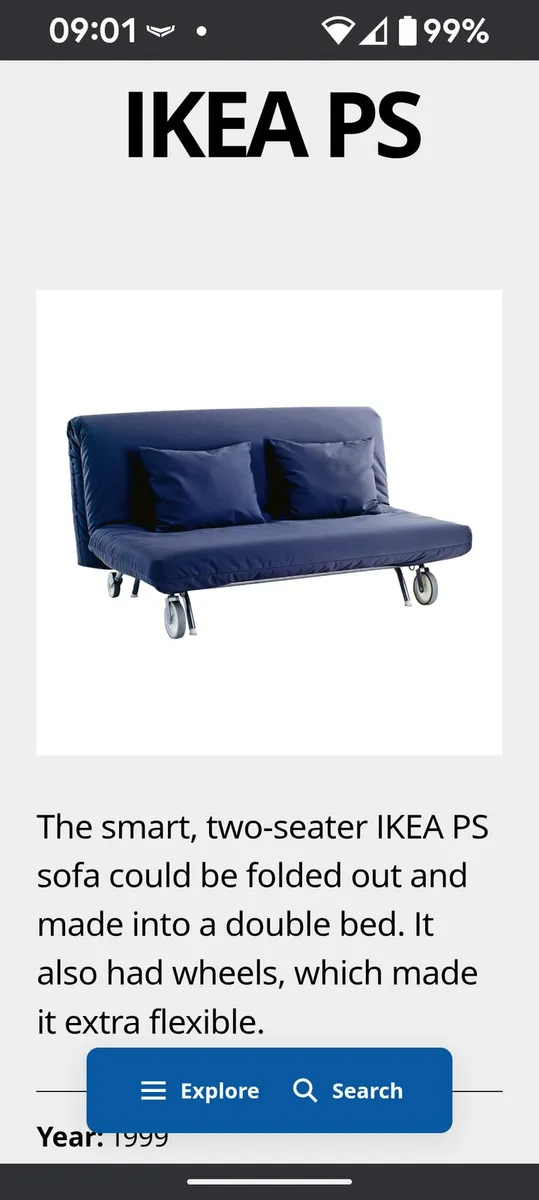 Ikea PS Sofa Bed
