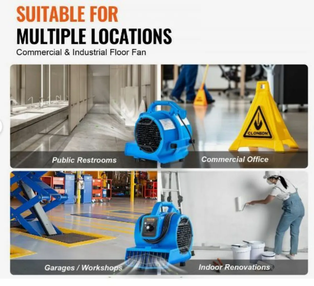 Floor Blower 1360 RPM 600 CFM Air - Image 3
