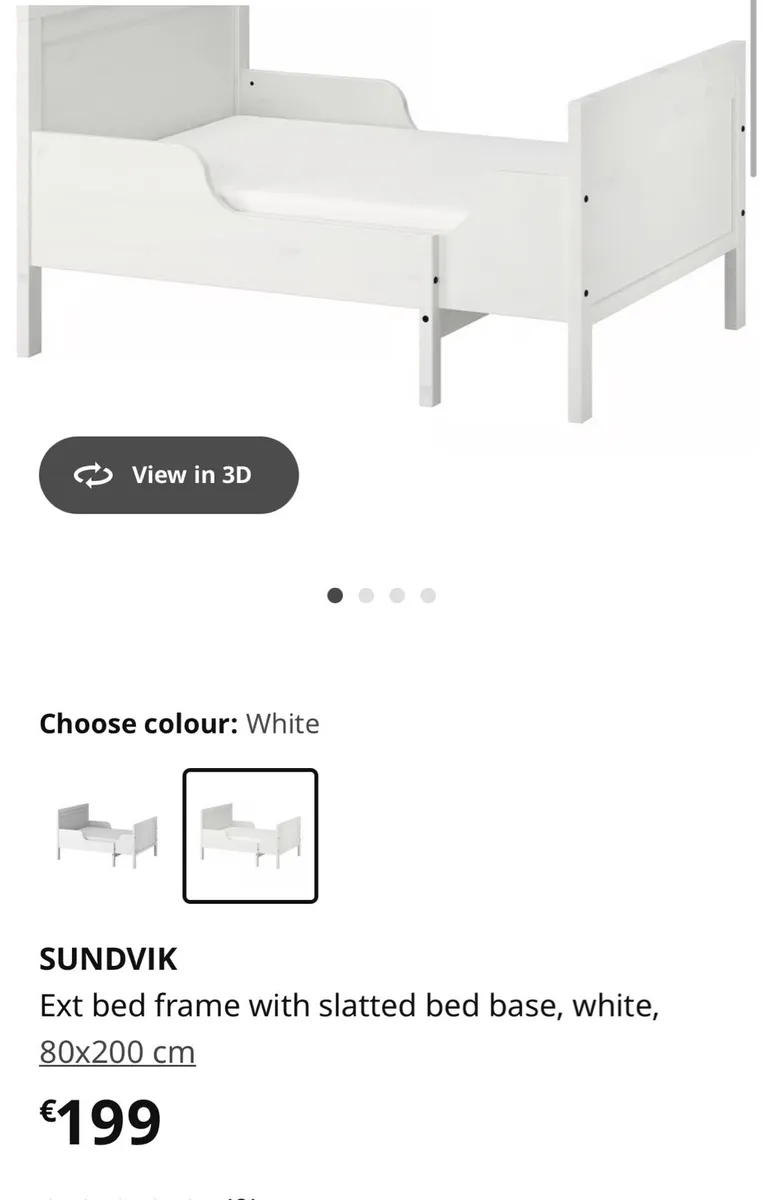 2 x Matching IKEA ‘Sundvik’ extendable kids beds - Image 4