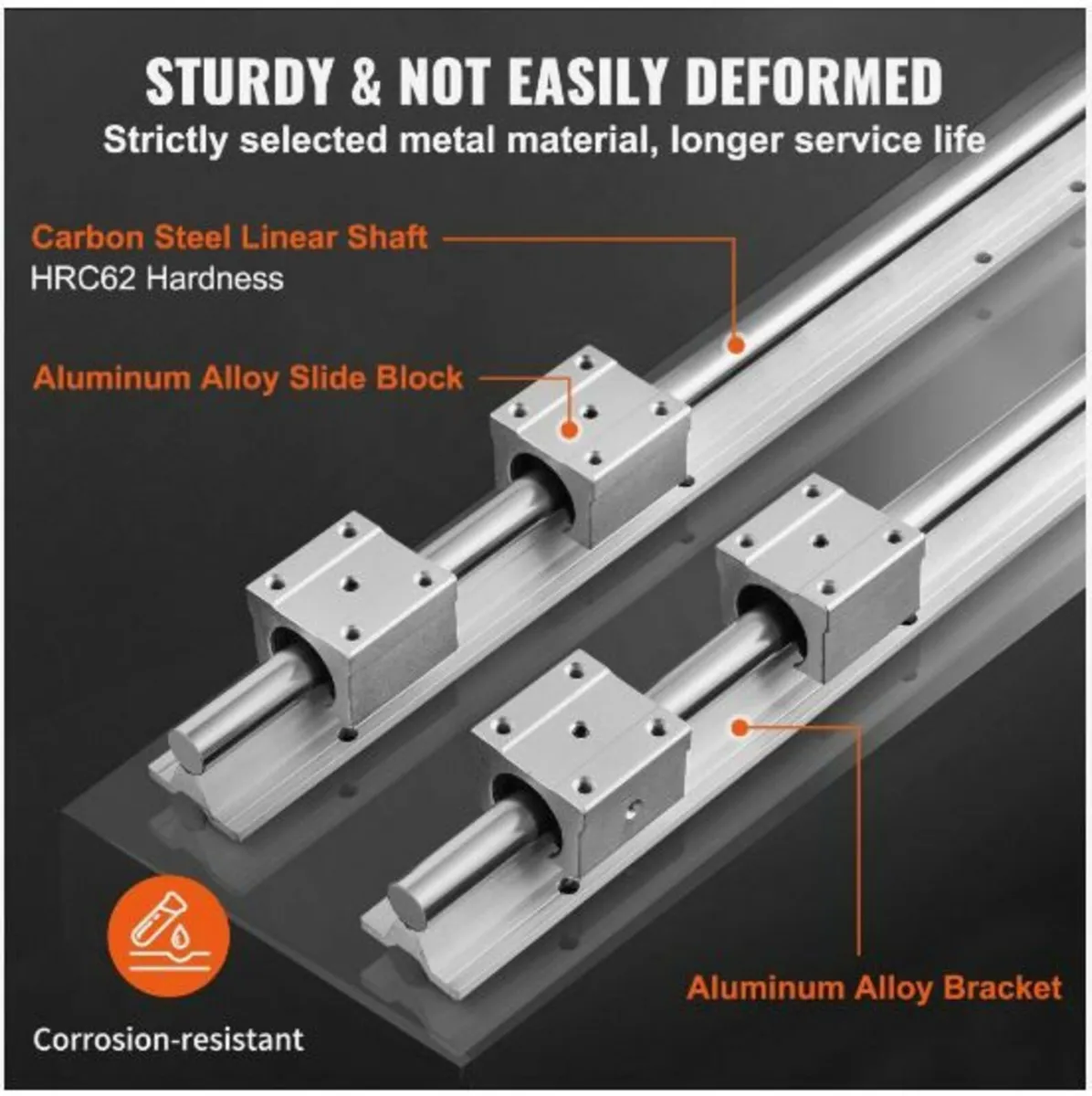 Linear Guide Rail Set, SBR20 1200mm - Image 3