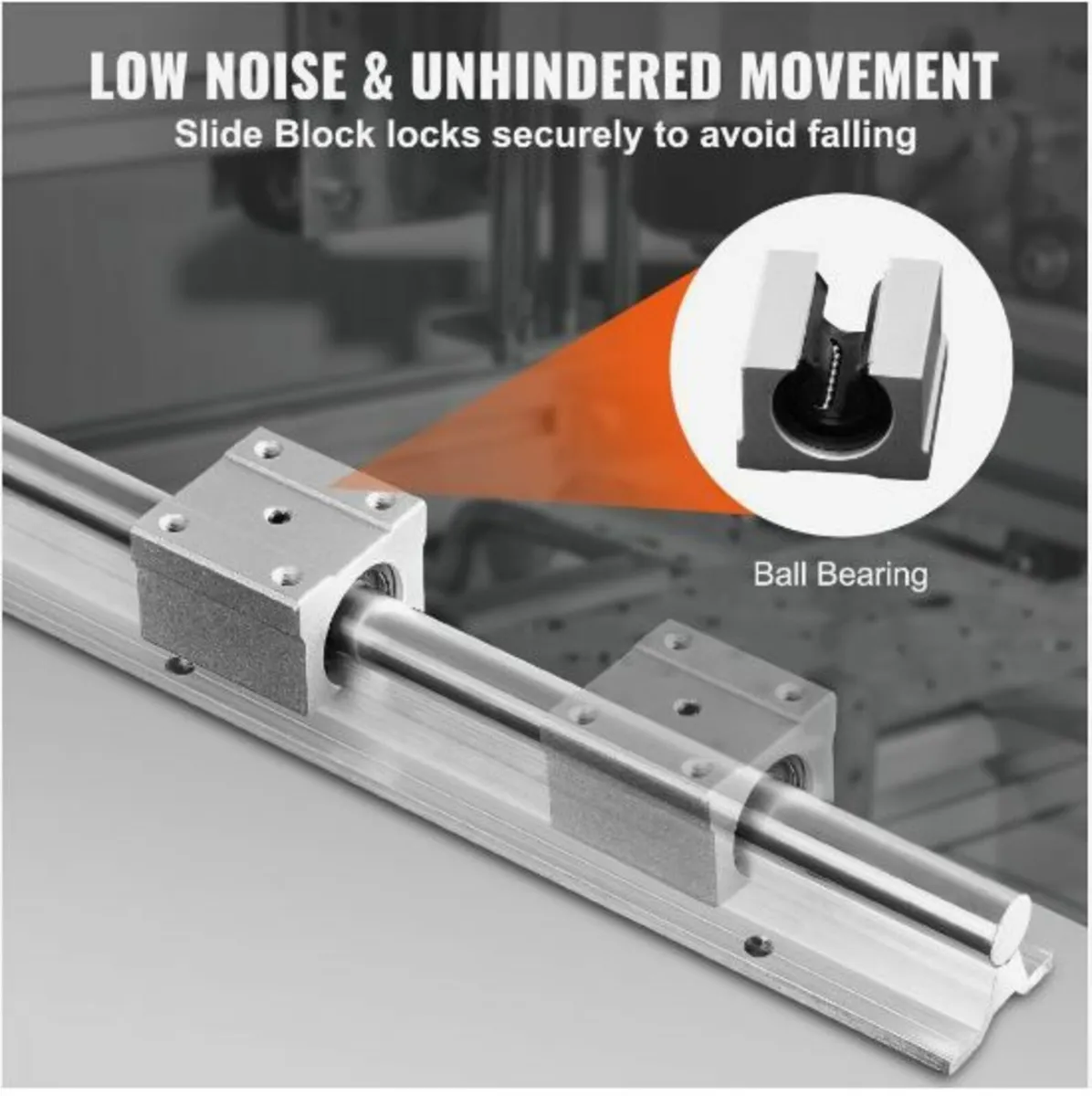 Linear Guide Rail Set, SBR20 1200mm - Image 4