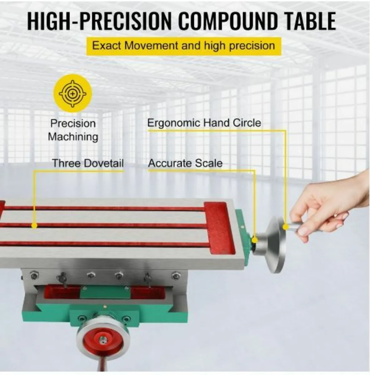 Milling Table 17.7×6.7Inch Compound - Image 3