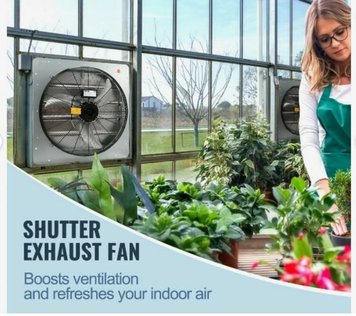 Shutter Exhaust Fan Shop Exhaust Fan 610 mm - Image 2
