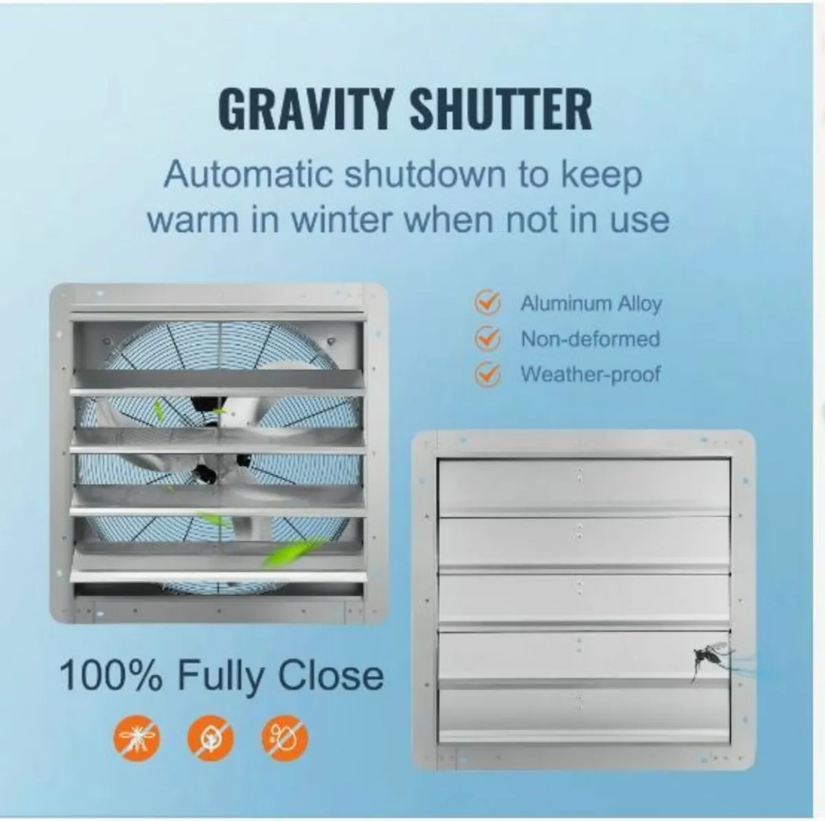 Shutter Exhaust Fan Shop Exhaust Fan 610 mm - Image 4