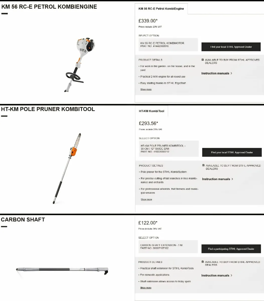 Stihl high pruning set