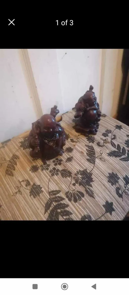 2 miniature Buddha - Image 1