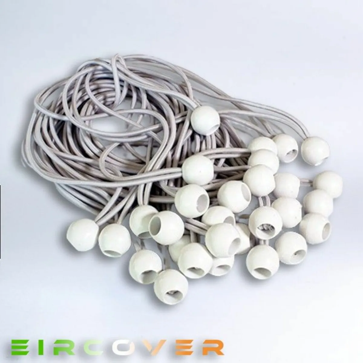 Large white bungee ball ties,30cm ( 30 pk ) - Image 2