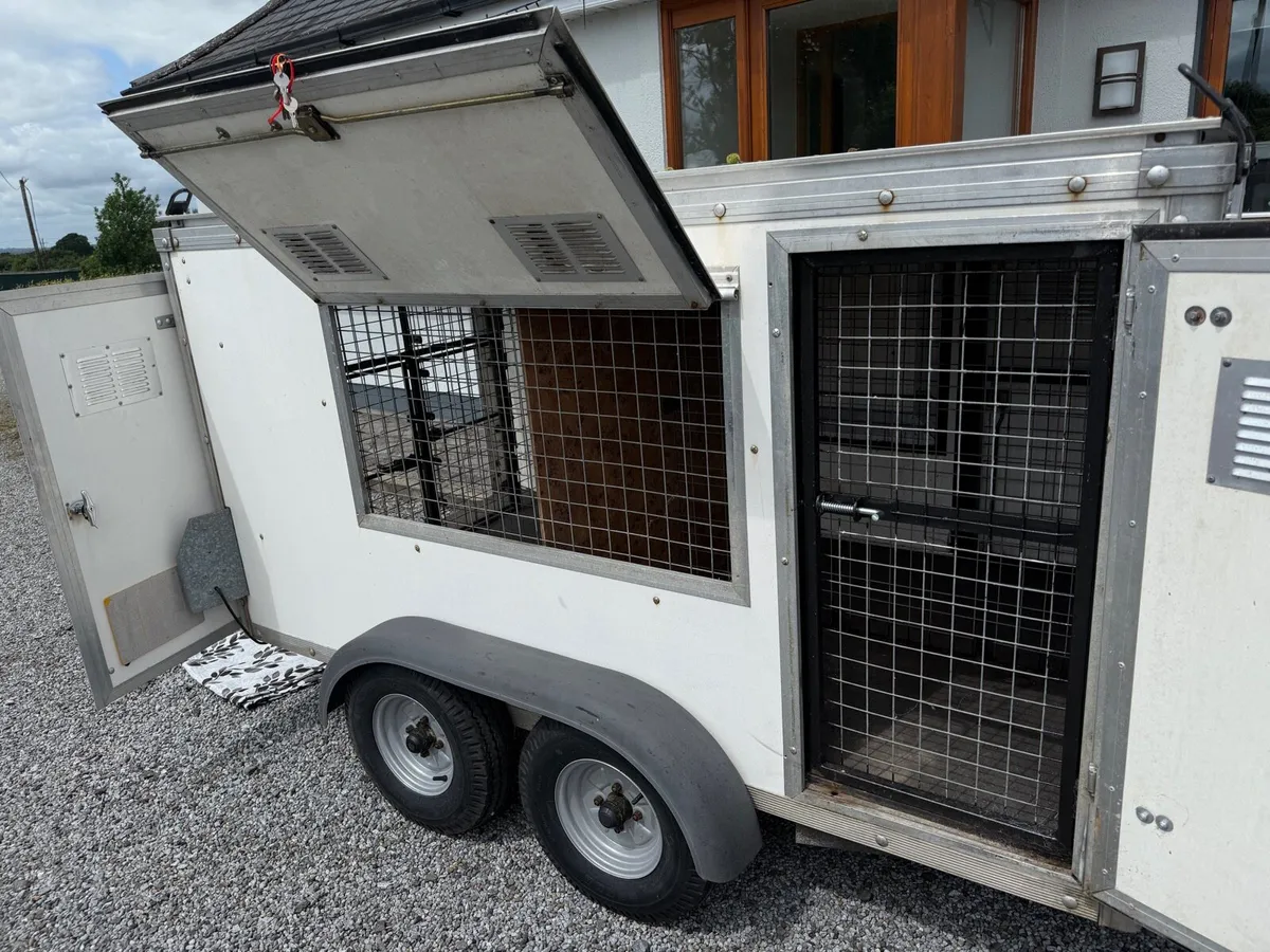 Factory built dog trailer galvanised - Image 1