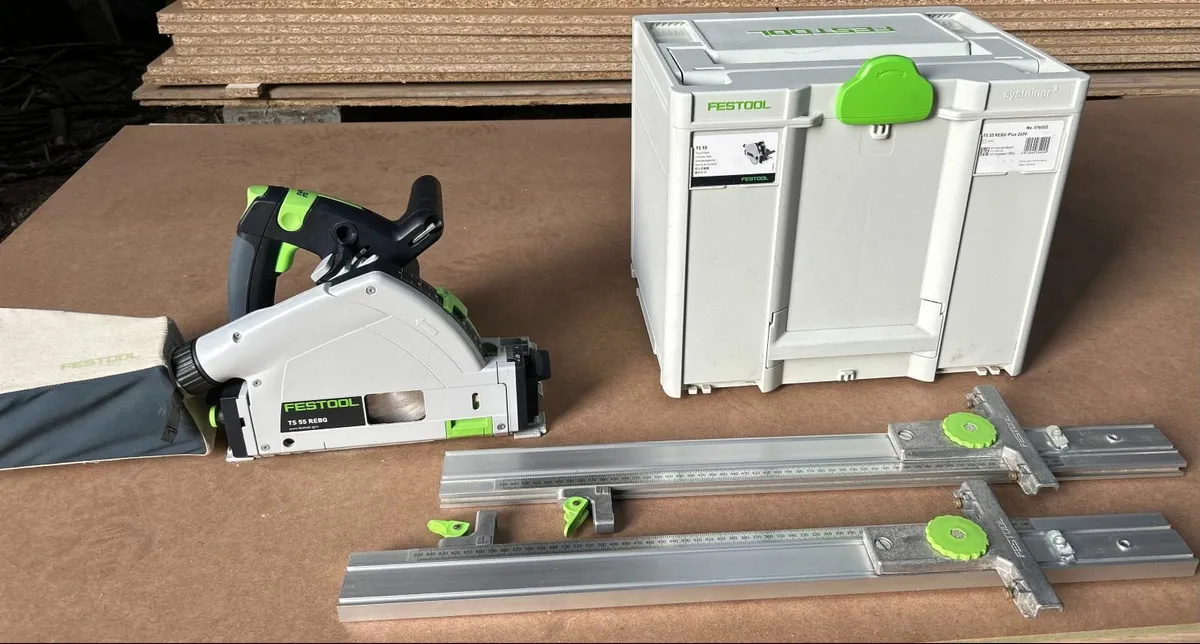 Festool ts55 track saw & parallel guides - Image 1