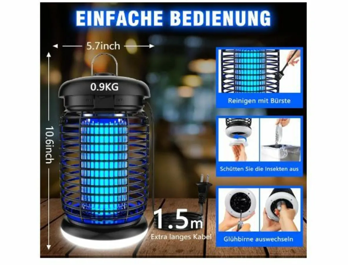 Electric Insect Killer, Mosquito Trap, 15 W, 4200 - Image 3