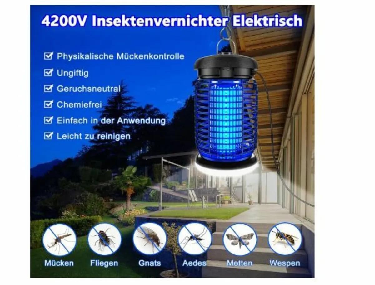 Electric Insect Killer, Mosquito Trap, 15 W, 4200 - Image 4