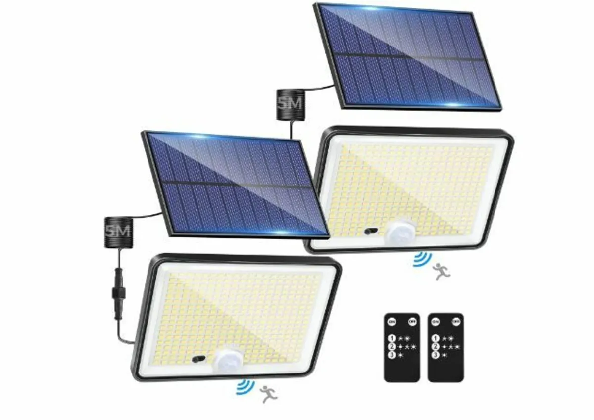 Pack of 2 Solar Lights for Outdoor - Image 1