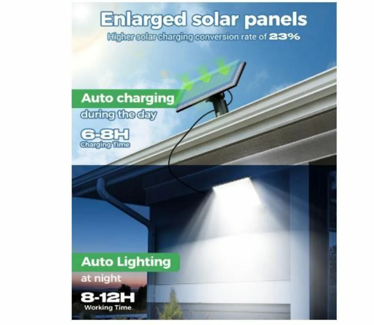 Pack of 2 Solar Lights for Outdoor - Image 2