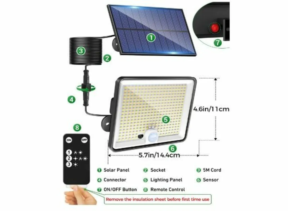 Pack of 2 Solar Lights for Outdoor - Image 3