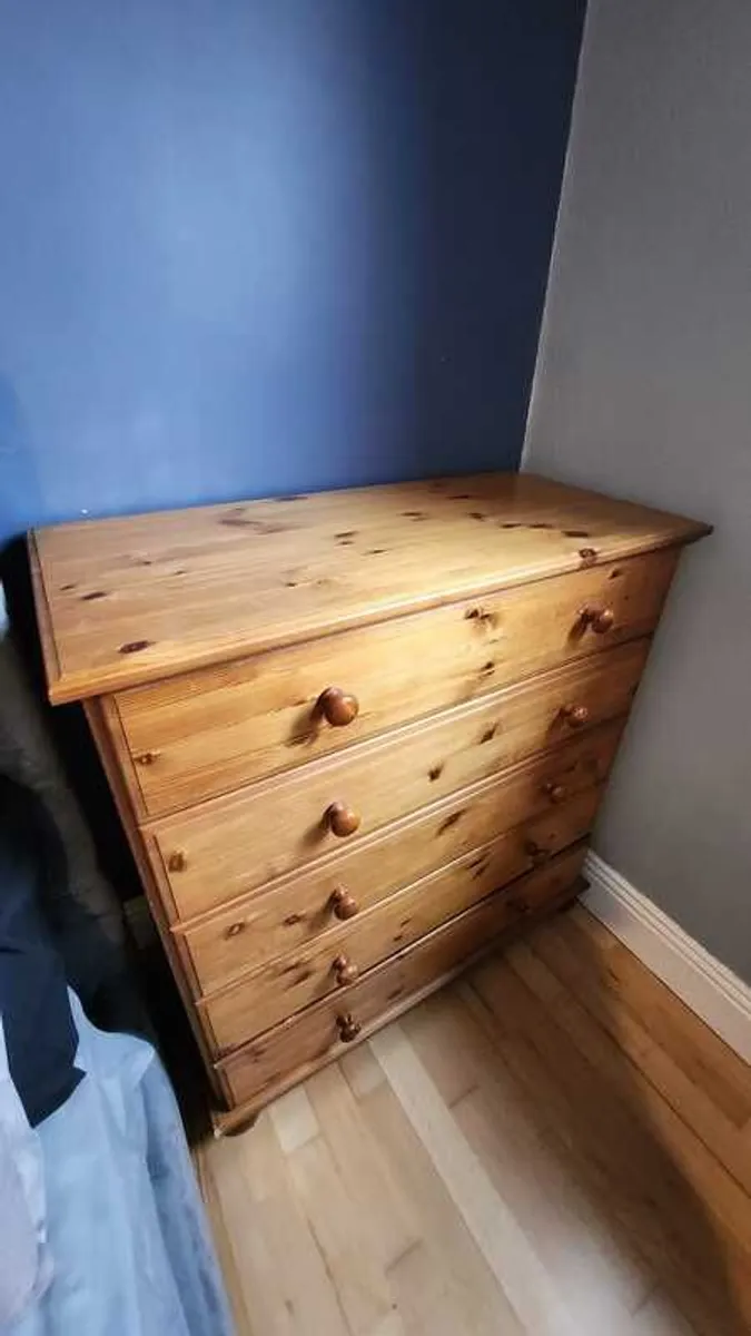Solid Pine Chest Drawers - Image 1