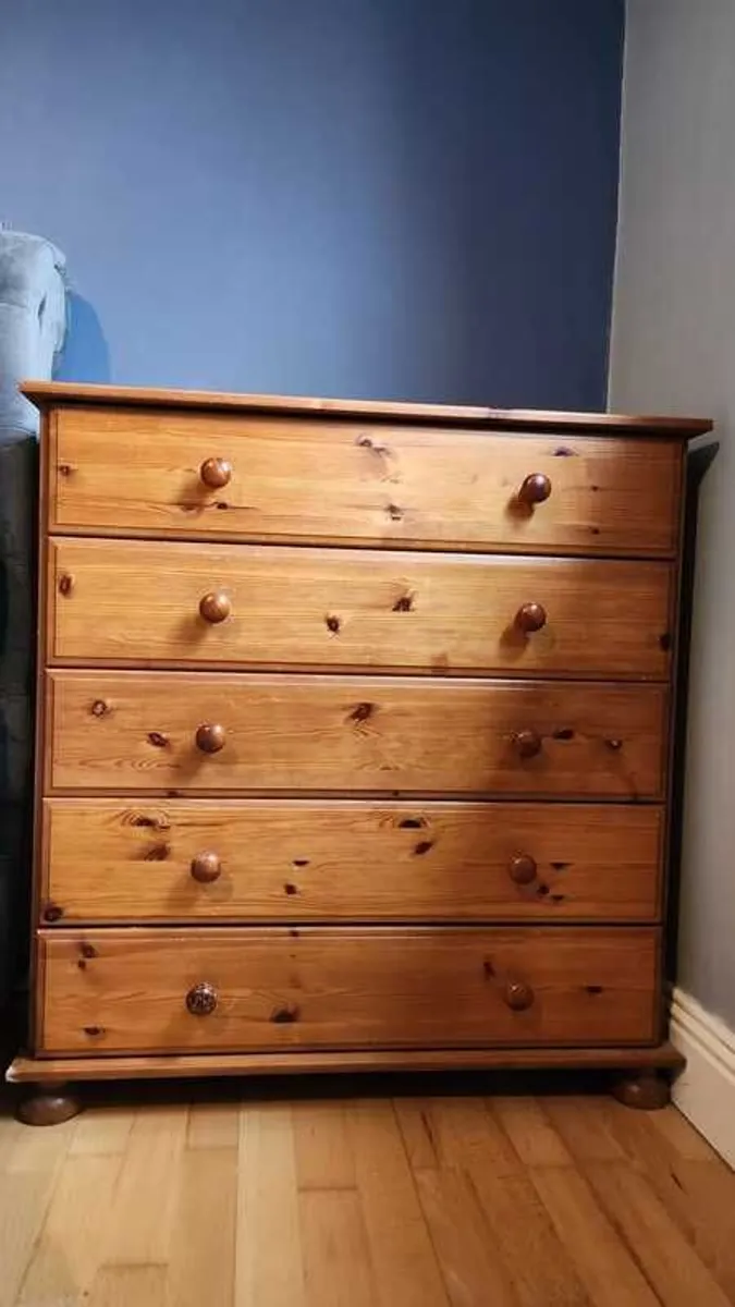 Solid Pine Chest Drawers - Image 2