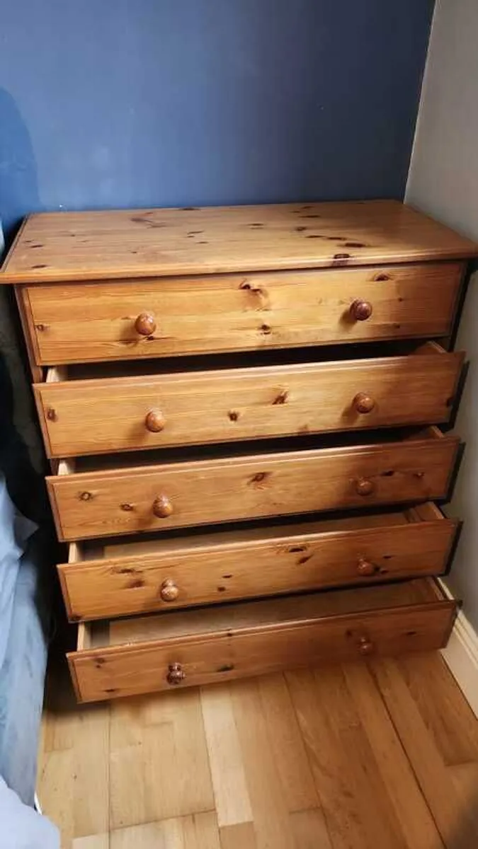 Solid Pine Chest Drawers - Image 3